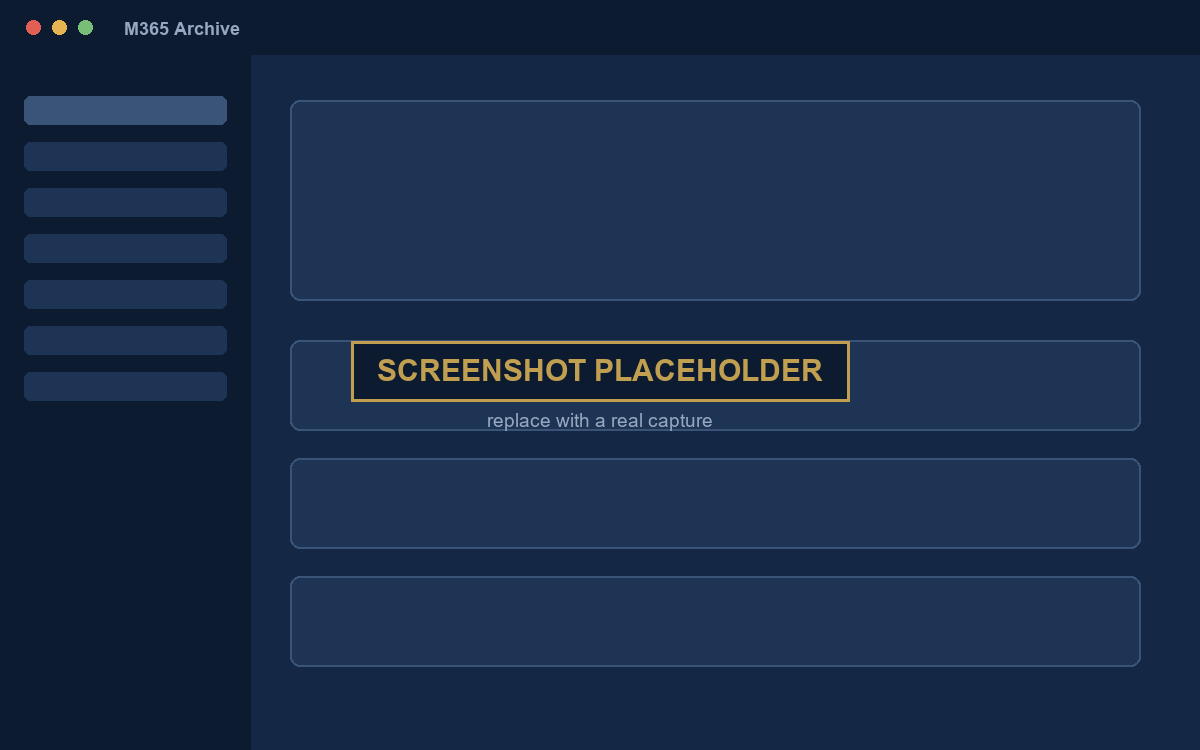 USS Archive M365 — screenshot placeholder